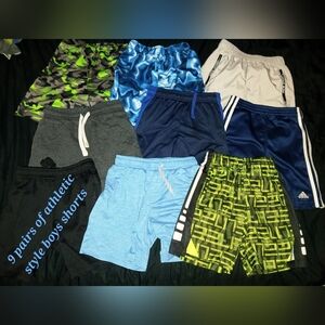 Nike Kids Shorts Set - Blue, Green, Gray, Black
